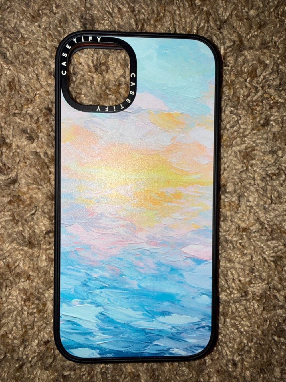 Casetify Pastel Seascape iPhone Case - Blue, Pink, Yellow